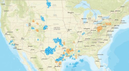 Map of Active Drilling Rigs in the US | Nuttall Legal, LLC